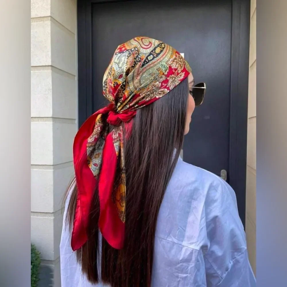 Boho Paisley Headscarf H9